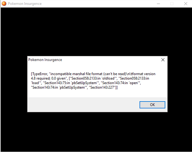 Incompatible Marshal file format Bug - General Discussion - The Pokemon ...