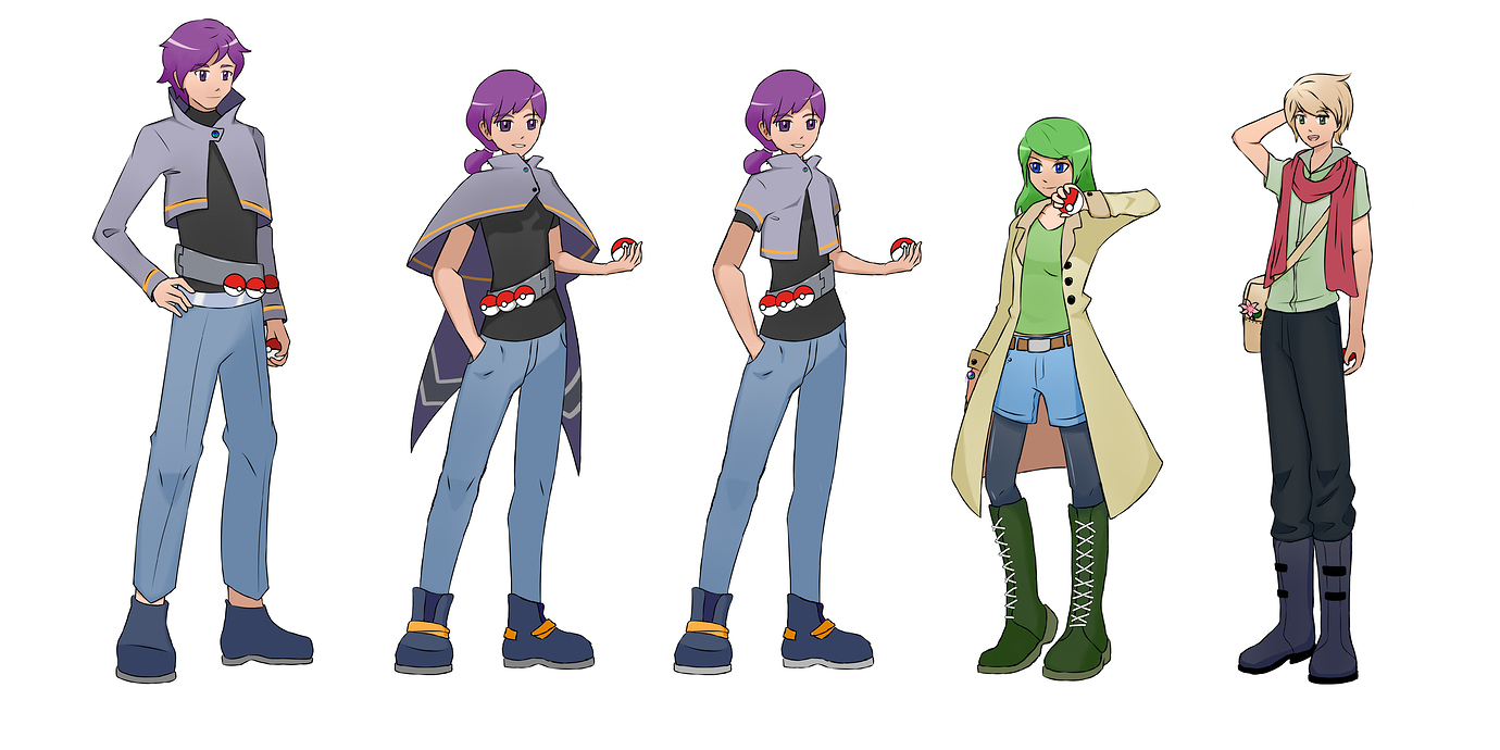 My take on the timeskip outfit of pc&rivals - Artwork - The Pokemon ...