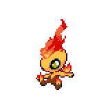 Fire Celebi, calmed flary