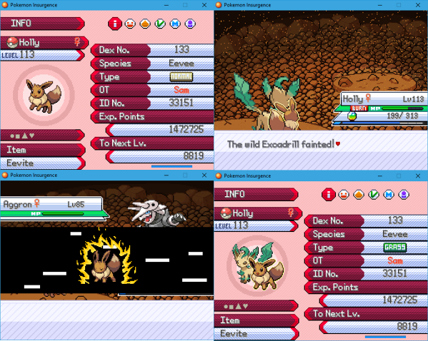 shiny eevee evolutions sprites