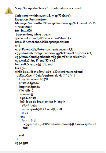 Pokemon Insurgence Script Is Hanging