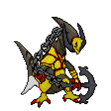 Mega D Haxorus (Gold)
